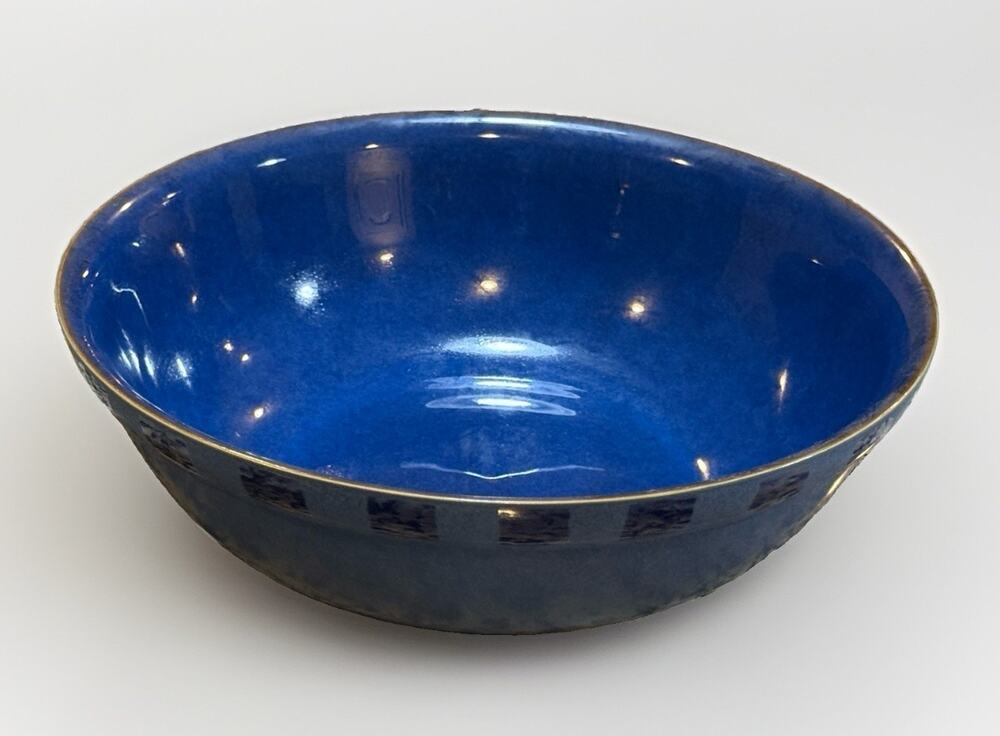 Denby Reflex Pasta Serving Bowl Blue on Blue England